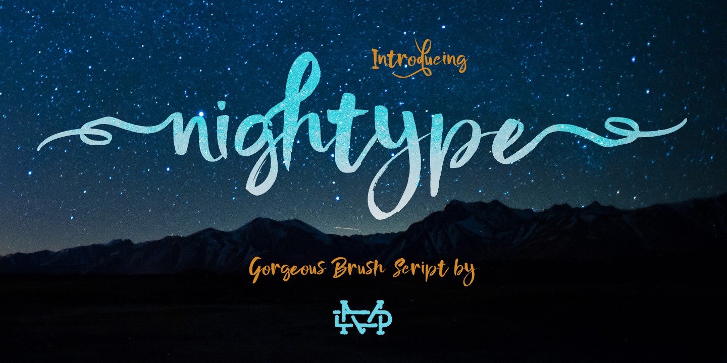 Пример шрифта Nightype #1